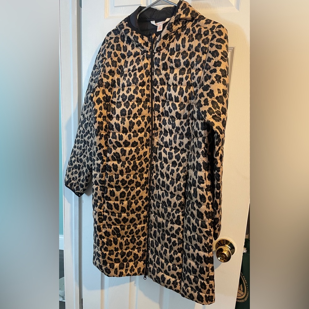 Jillian Harris x Joe Fresh Leopard Print Women's Coat
